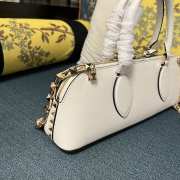 Valentino Garavani Rockstud White E/W Calfskin Handbag 34x11x8cm - 4