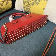 Valentino Garavani Rockstud Red Calfskin bag 34x15x9cm - 3