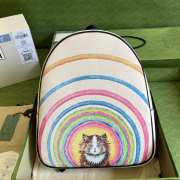 Gucci rainbow cat printed backpack 32x37x10cm - 1