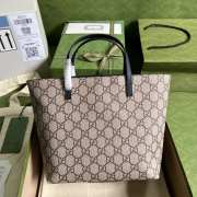 Gucci 410812 rainbow cat printed tote bag in brown 21x20x10cm - 6