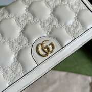 Gucci Matelasse Chain Wallet In White 20x12.5x4cm - 5