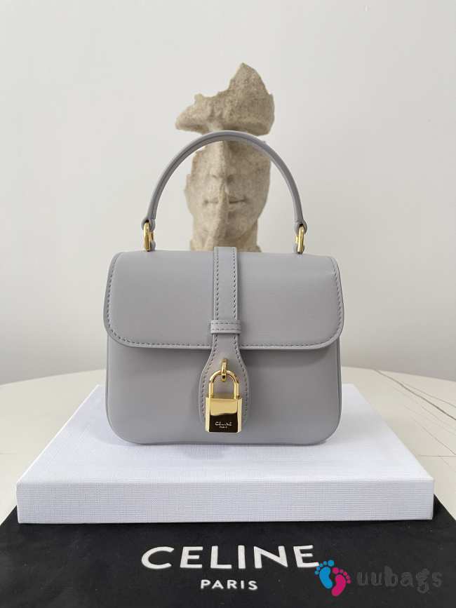 Celine Tabou Mini Bag Calfskin In Gray 12×16×5cm - 1