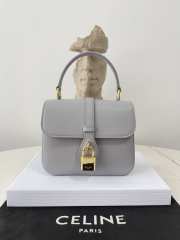 Celine Tabou Mini Bag Calfskin In Gray 12×16×5cm - 1