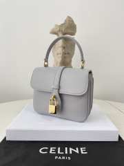 Celine Tabou Mini Bag Calfskin In Gray 12×16×5cm - 4