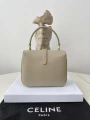 Celine Tabou Mini Bag Calfskin In Beige 12×16×5cm - 3