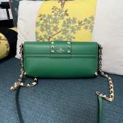 Valentino Garavani Rockstud Brushed Calfskin Light Green Bag 26x13x7cm - 2