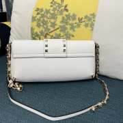 Valentino Garavani Rockstud Brushed Calfskin White Bag 26x13x7cm - 2