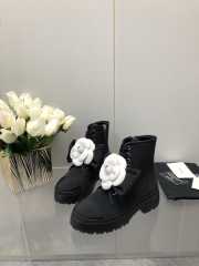 Chanel the camellia series thick-soled shoes in black 02 - 4