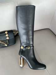 Fendi Delfina Black leather high-heeled boots 10.5cm - 6