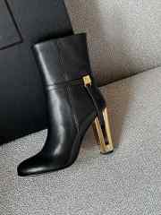 Fendi Delfina Black leather high-heeled ankle boots 10.5cm - 2