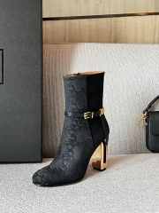 Fendi Delfina Black leather high-heeled ankle boots 10.5cm 02 - 3