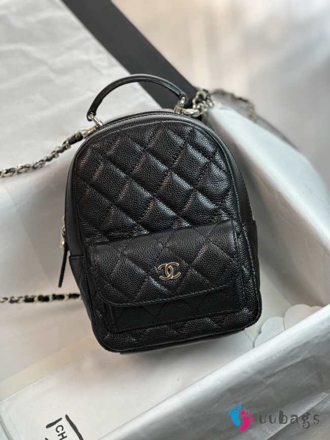 Chanel 24C mini backpack in black 18x13x9cm - 1