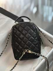 Chanel 24C mini backpack in black 18x13x9cm - 4