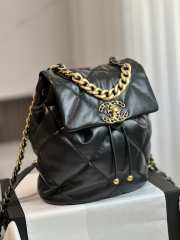 Chanel 24C 19 series black backpack 26x22x16cm - 5