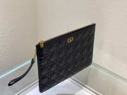 Dior Caro Pouch Black Soft Cannage Calfskin 30x21.5cm - 4