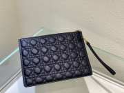 Dior Caro Pouch Black Soft Cannage Calfskin 30x21.5cm - 5