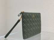 Dior Caro Pouch Green Soft Cannage Calfskin 30x21.5cm - 2