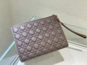 Dior Caro Pouch Warm Brown Soft Cannage Calfskin 30x21.5cm - 4