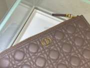 Dior Caro Pouch Warm Brown Soft Cannage Calfskin 30x21.5cm - 3