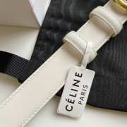 Celine White Copper Buckle Belt width 2.5cm - 3