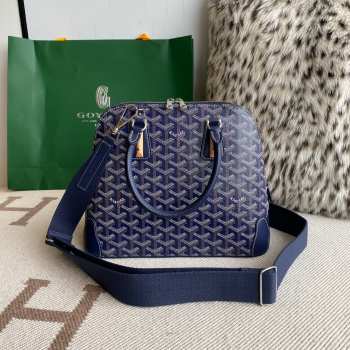 Goyard Vendôme Mini Bag In Navy Blue 23x18x10cm