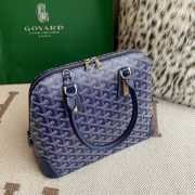 Goyard Vendôme Mini Bag In Navy Blue 23x18x10cm - 5