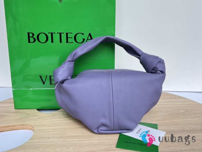 Bottega Veneta Nappa Double Knot Purple Bag 29x18x26cm - 1