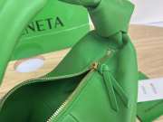 Bottega Veneta Nappa Double Knot Green Bag 29x18x26cm - 5