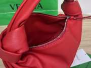 Bottega Veneta Nappa Double Knot Red Bag 29x18x26cm - 5