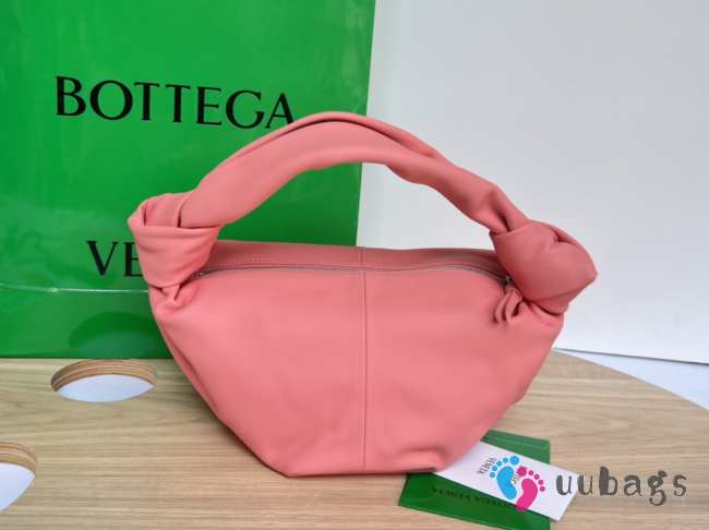 Bottega Veneta Nappa Double Knot Pink Bag 29x18x26cm - 1