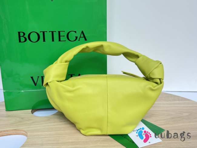 Bottega Veneta Nappa Double Knot Chartreuse Bag 29x18x26cm - 1