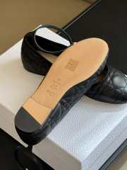 Dior Ballet Flat Black Quilted Cannage Calfskin - 6