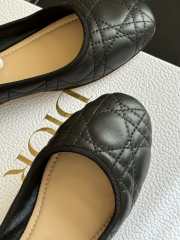 Dior Ballet Flat Black Quilted Cannage Calfskin - 3