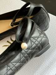 Dior Ballet Flat Black Quilted Cannage Calfskin - 2