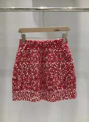 Chanel Skirt Cashmere, Wool & Tweed Red 02 - 2