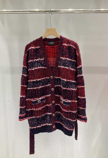 Chanel Jacket Cashmere, Wool & Tweed Red 01