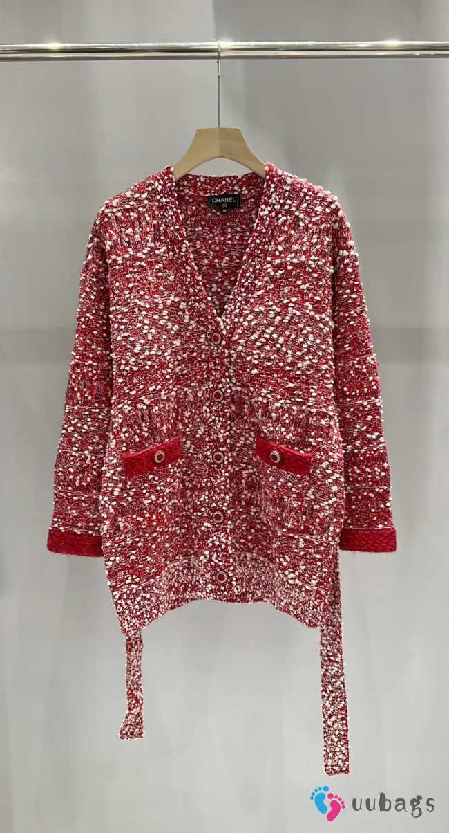 Chanel Jacket Cashmere, Wool & Tweed Red 02 - 1