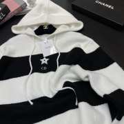 Dior Striped Knit Hoodie  - 5