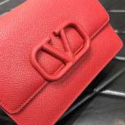 Valentino Garavani Vring chain wallet in red 17.5x8x13cm - 3