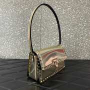 Valentino Rockstud23 Smooth Calfskin Bag In Gold 23x13x9cm - 2