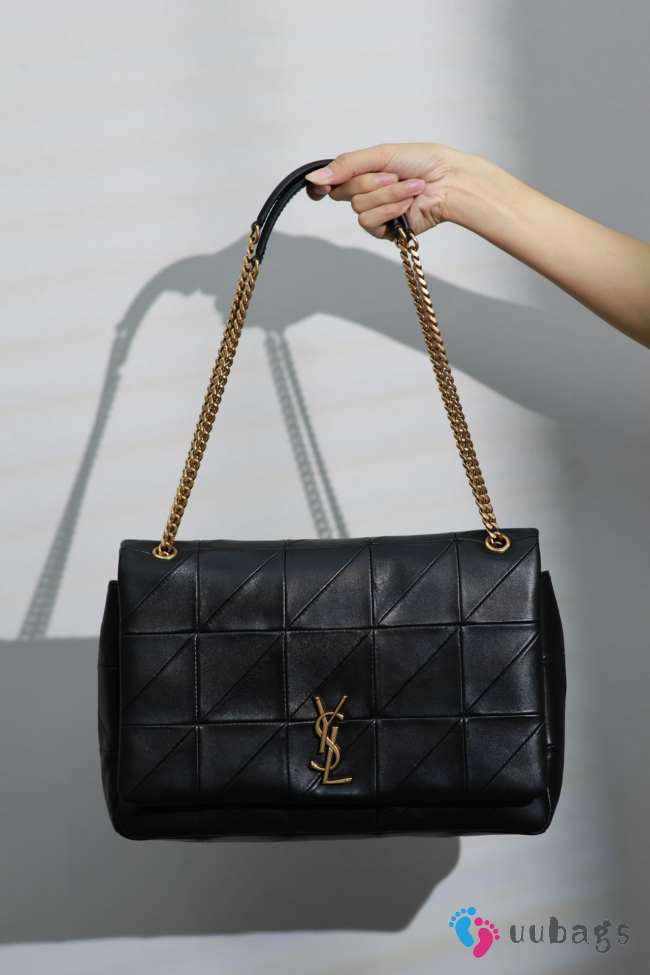 YSL Jamie Large In Black Lambskin 33x22x7.5cm - 1