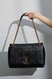 YSL Jamie Large In Black Lambskin 33x22x7.5cm - 1