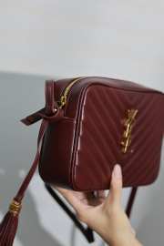 YSL Lou camera bag red gold buckle 23x16x6cm - 2