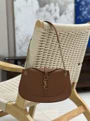 YSL Sienna in vegetable-tanned leather in brown 31x21x6cm - 4