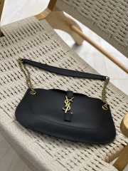 YSL Sienna in vegetable-tanned leather in black 31x21x6cm - 6