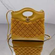 Chanel 31 Mini Shopping Bag 23A In Yellow 22x23x5.5cm - 1