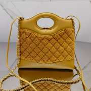 Chanel 31 Mini Shopping Bag 23A In Yellow 22x23x5.5cm - 3