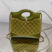 Chanel 31 Mini Shopping Bag 23A In Green 22x23x5.5cm - 1