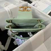 Chanel 24C Tote Bag In Green 17.5x20x5cm - 6