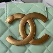 Chanel 24C Tote Bag In Green 17.5x20x5cm - 3